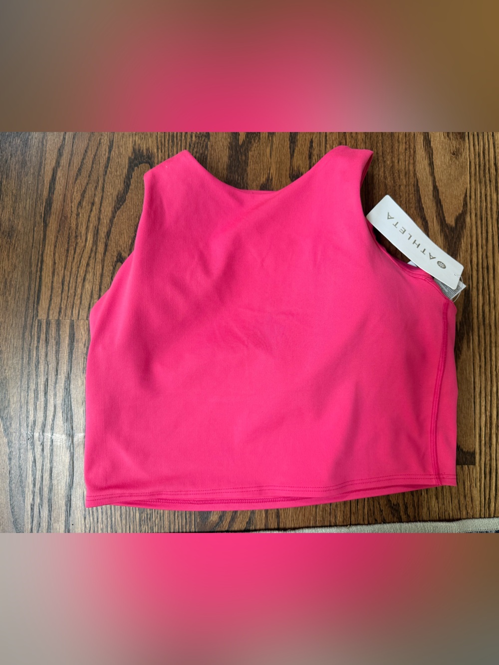 Athleta Hot Pink Conscious Crop Bra